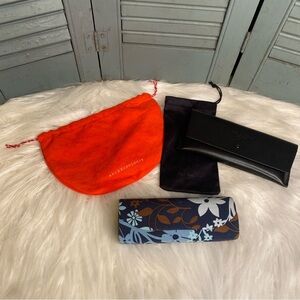 Set of 4 Rag & Bone Anthropologie Vera Bradley Sunglasses Cases and Pouches